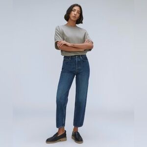 Everlane Women's High Rise Jeans - Dark Blue